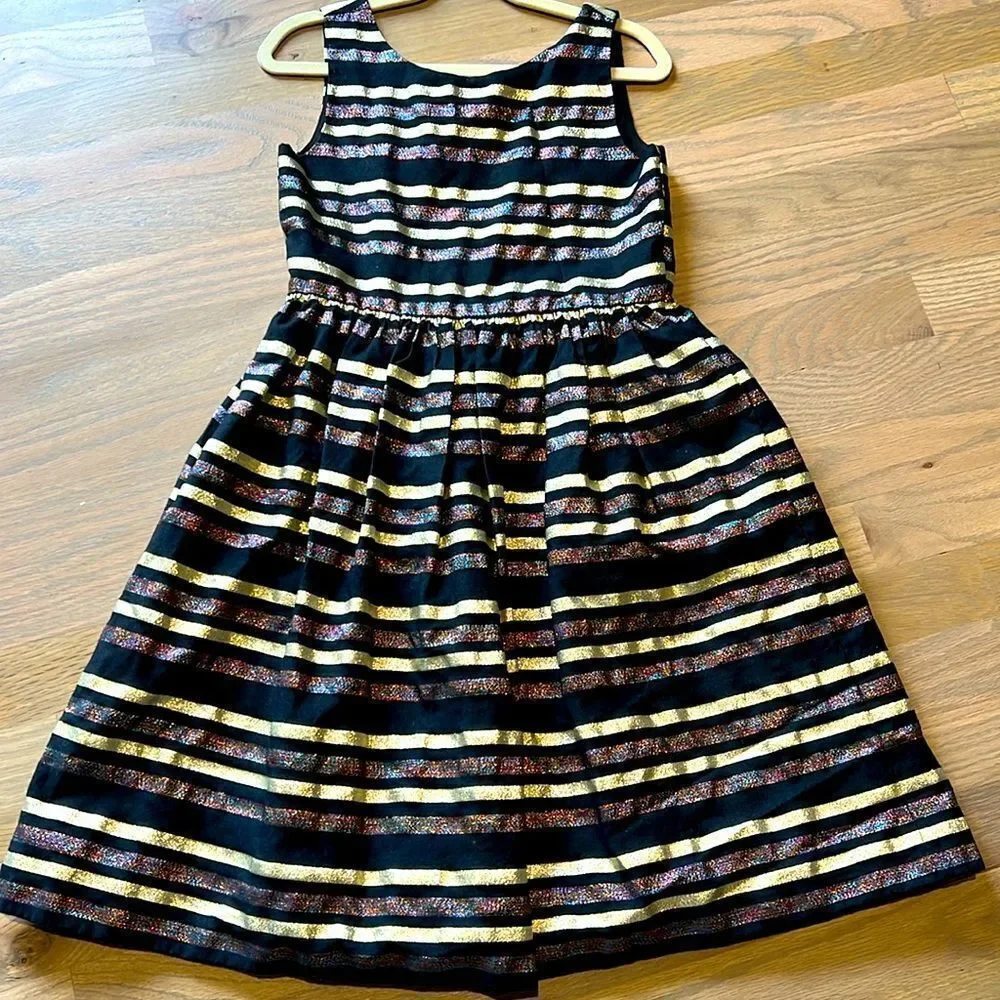 Gymboree Striped Sparkle Holiday Party Dress